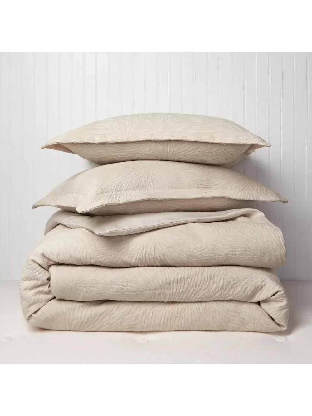 NWT Sky Woven Mums Duvet Cover Set Safari Tan Twin Size 68x86